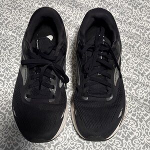 Brooks Black and Silver Athletic Shoes